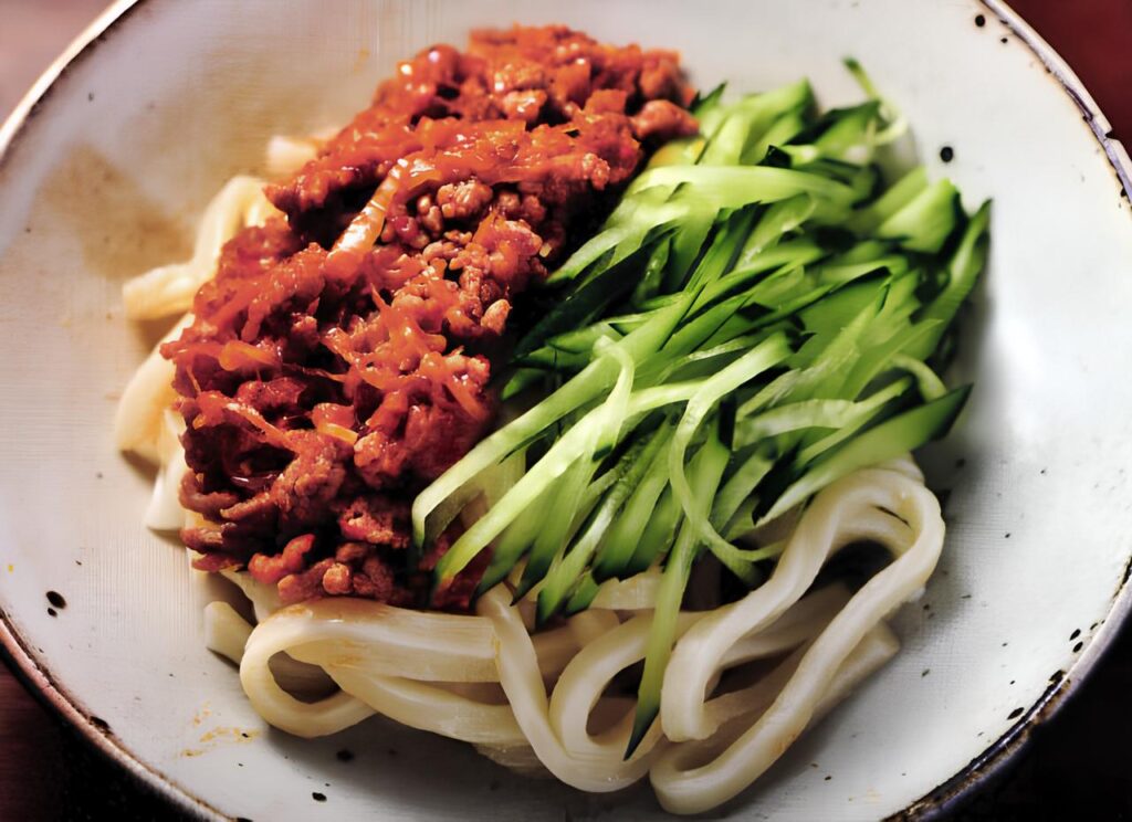 ひき肉味噌うどん